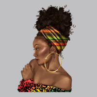 Afro Black Woman Profile Juneteenth Long Sleeve Tee | Teevron