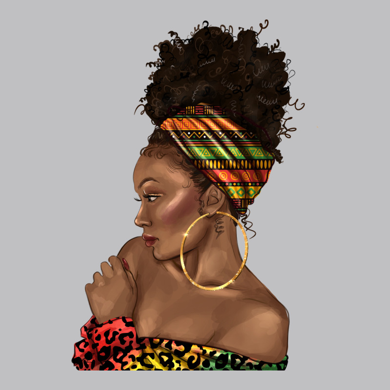 Afro Black Woman Profile Juneteenth Long Sleeve Tee by texasbilliewilder | Teevron