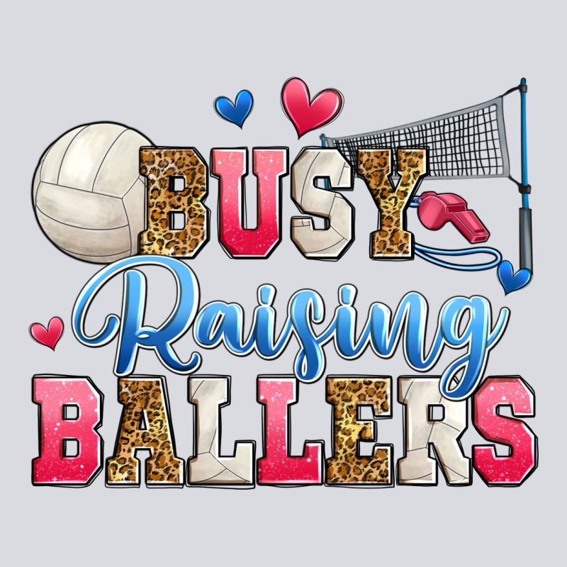 Busy Raising Ballers Volleyball Zipper Hoodie by Zillion Design Studio | Teevron