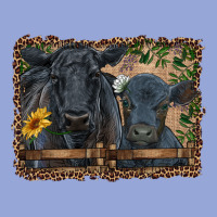 Western Black Angus Cattle And Calf With Leopard Classic Tee | Teevron