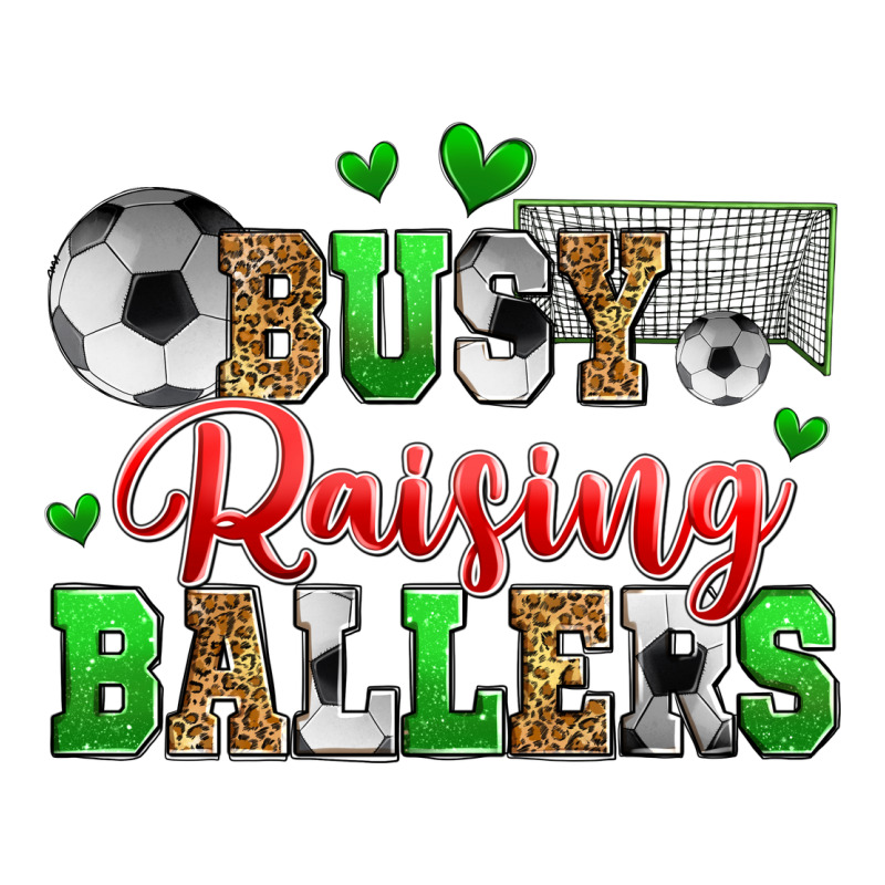 Busy Raising Ballers Soccer Zipper Hoodie by Zillion Design Studio | Teevron