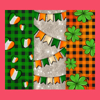 Irish Flag With Shamrocks And Heart Premium Sweatshirt | Teevron