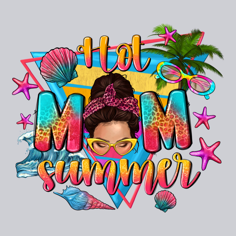 Hot Mom Summer With Messy Bun Classic Tee by texasbilliewilder | Teevron