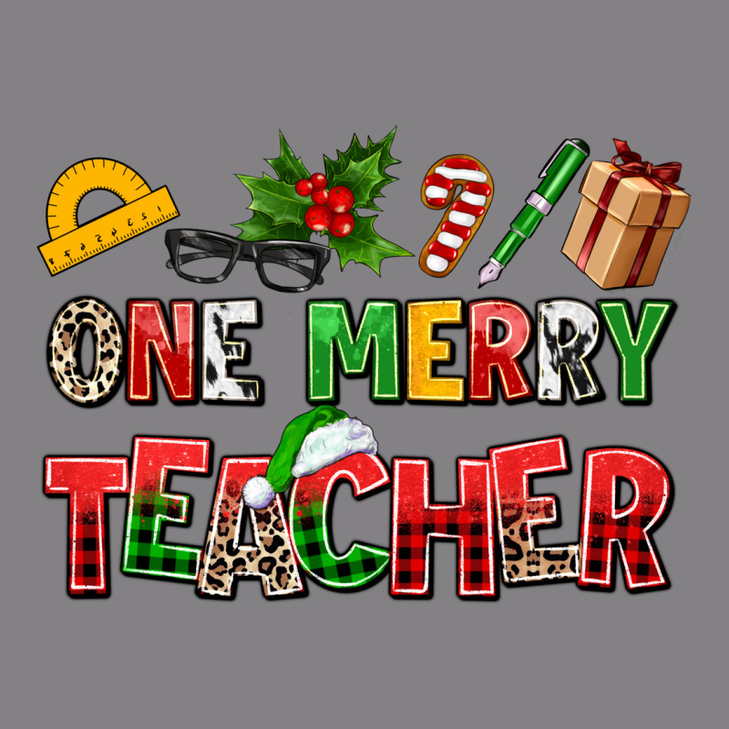 One Merry Teacher Heavyweight Hoodie by AdoDesignShop | Teevron