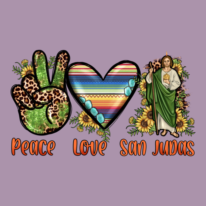 Peace Love San Judas Heavyweight Hoodie by JahusDesignShop | Teevron
