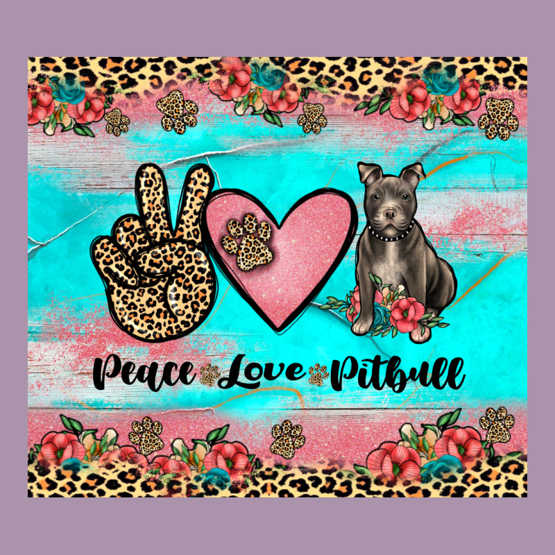 Peace Love Pitbull Heavyweight Hoodie by JahusDesignShop | Teevron