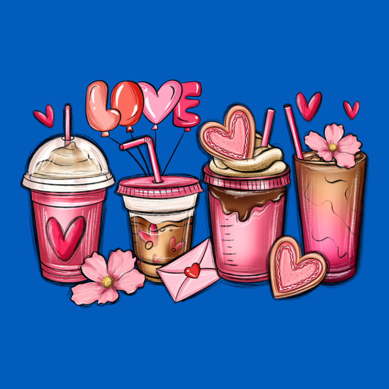 Valentines Day Coffee Cups Urban Hoodie by MaliasSmallBusiness | Teevron