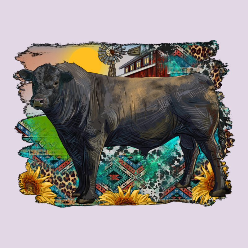 Black Angus Bull With Aztec And Farm Background Classic Tee by RanaPortraitStore | Teevron