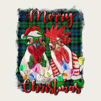 Christmas Roosters With Background Zipper Hoodie | Teevron