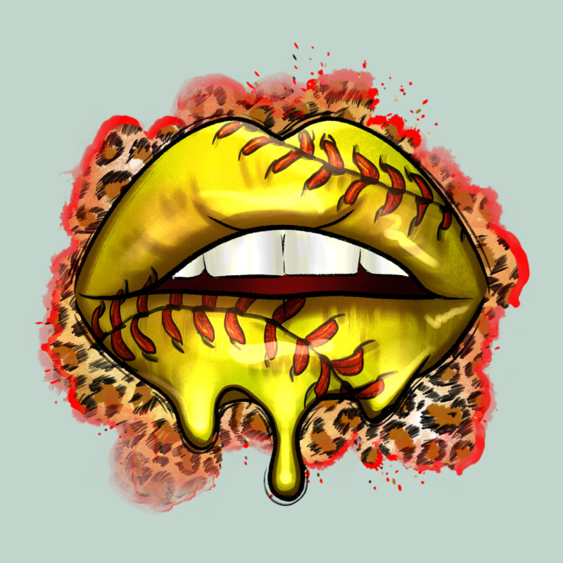 Softball Lips Zipper Hoodie by Zillion Design Studio | Teevron