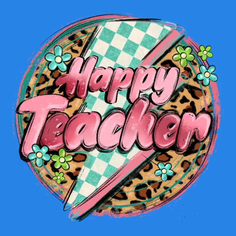 Happy Teacher Lighting Bolt Premium Hoodie by MaliasSmallBusiness | Teevron