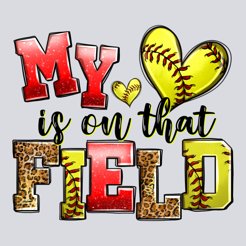 My Heart Is On That Field Softball Zipper Hoodie by Zillion Design Studio | Teevron