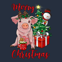 Merry Christmas Pig Zipper Hoodie | Teevron