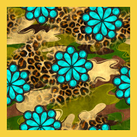 Camouflage Leopard Gemstone Seamless Pattern Premium Sweatshirt | Teevron