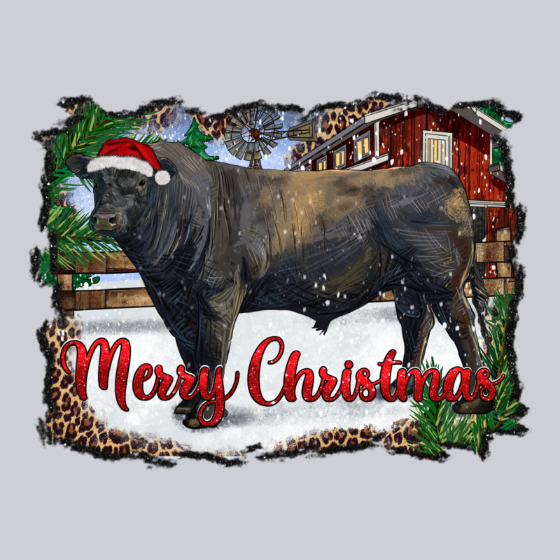 Merry Christmas Black Angus Bull And Farm Classic Tee by RanaPortraitStore | Teevron