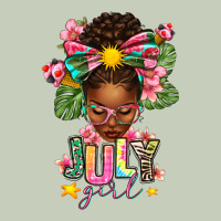 July Girl Afro Woman Summer Classic Tee | Teevron