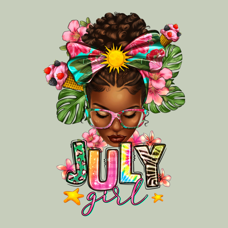July Girl Afro Woman Summer Classic Tee by texasbilliewilder | Teevron