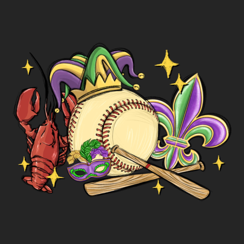 Mardi Gras Baseball Premium Hoodie by MaliasSmallBusiness | Teevron