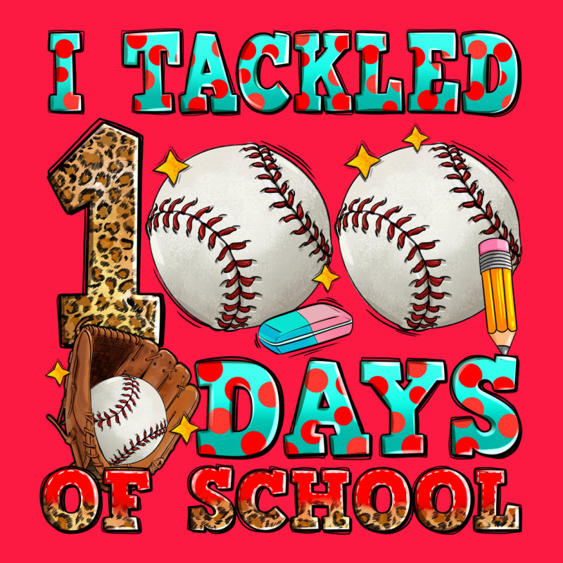 I Tackled 100 Days Of School Baseball Zipper Hoodie by Zillion Design Studio | Teevron