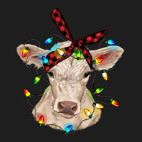 Charolais Calf With Christmas Lights Baby Cow Classic Tee | Teevron