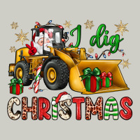 I Dig Christmas Bulldozer Santa Heavyweight Hoodie | Teevron
