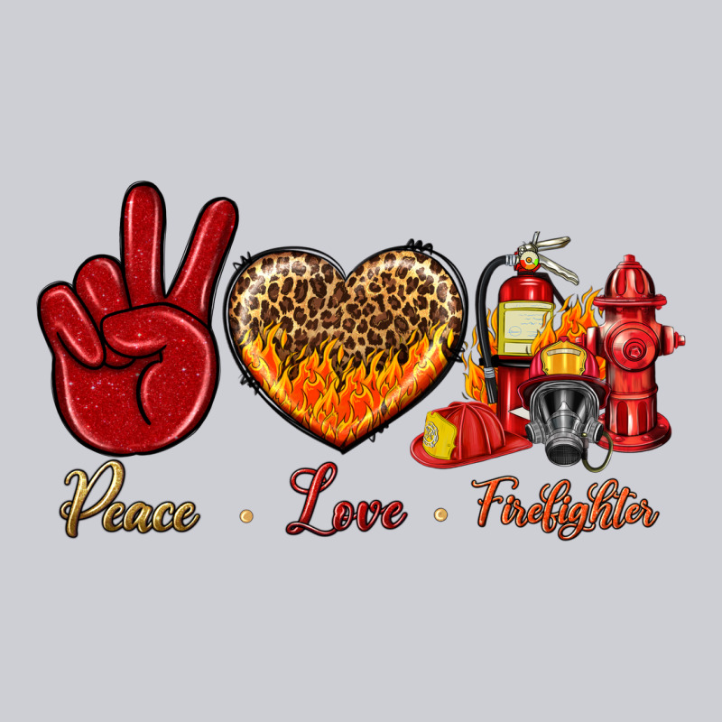 Peace Love Firefighter Urban Hoodie by NancyCooperArtShop | Teevron