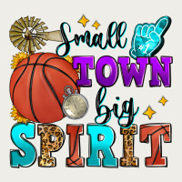 Small Town Big Spirit Basketball Zipper Hoodie | Teevron