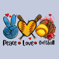 Peace Love  Softball Long Sleeve Tee | Teevron