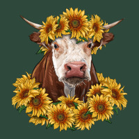 Hereford Cow With Sunflowers Zipper Hoodie | Teevron