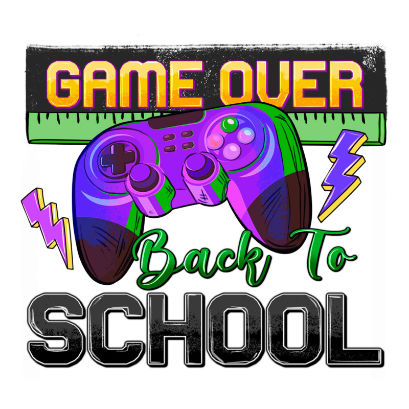 Game Over Back To School Long Sleeve Tee by Zillion Design Studio | Teevron