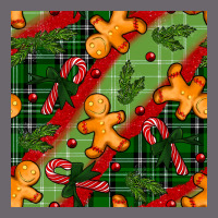 Christmas Gingerbread Man And Candy Cane Seamless Pattern Premium Sweatshirt | Teevron