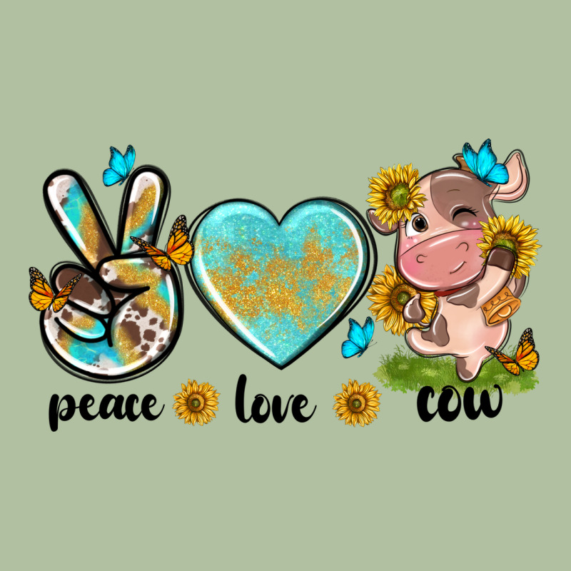 Peace Love Cute Cow Urban Hoodie by NancyCooperArtShop | Teevron