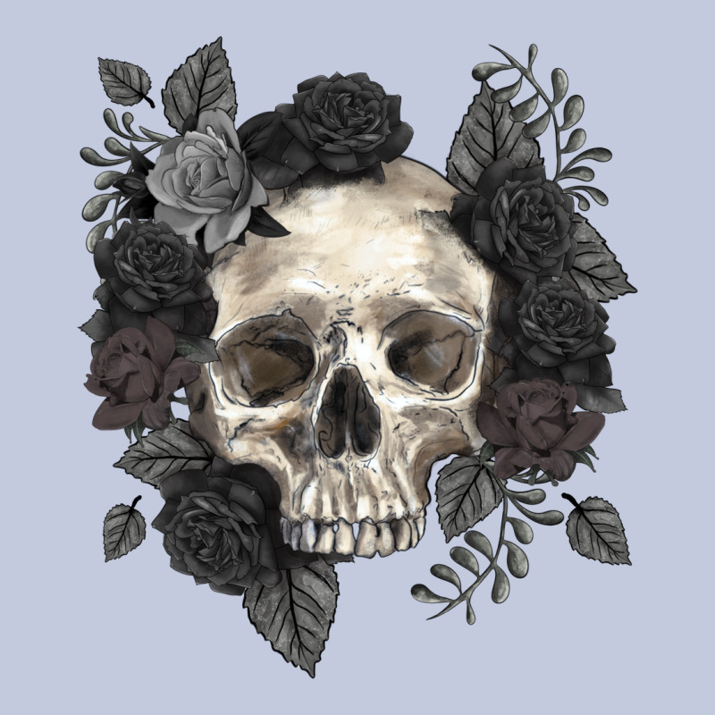 Floral Skull Long Sleeve Tee by RanaPortraitStore | Teevron