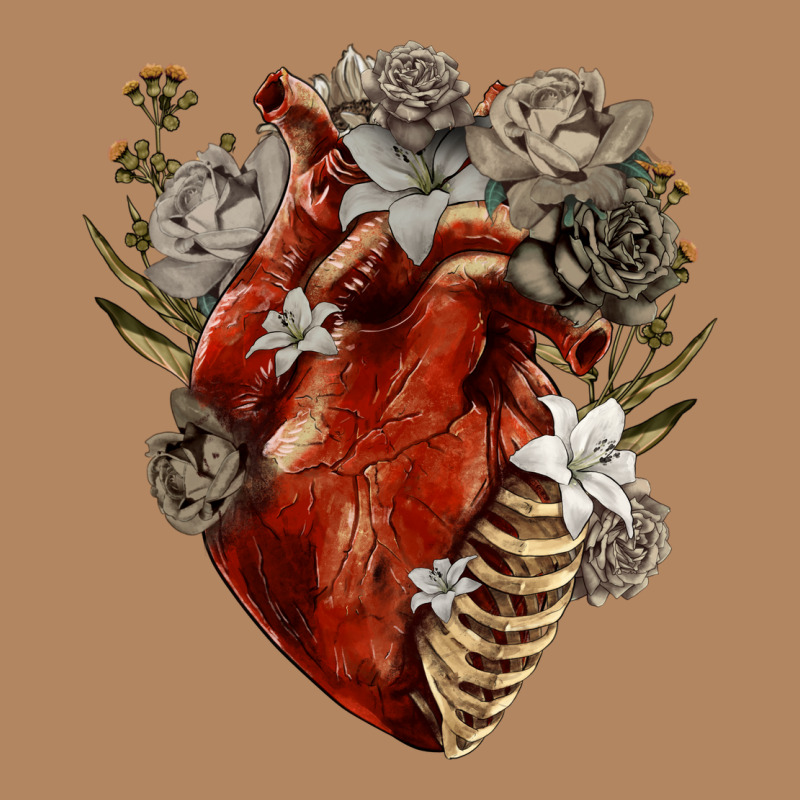 Flower Anatomical Heart Long Sleeve Tee by RanaPortraitStore | Teevron