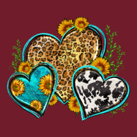 Leopard Cowhide Hearts Zipper Hoodie | Teevron