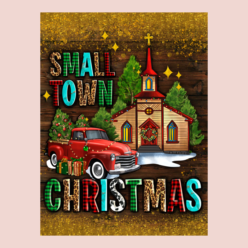 Small Town Christmas Church Premium Sweatshirt by AdoDesignShop | Teevron