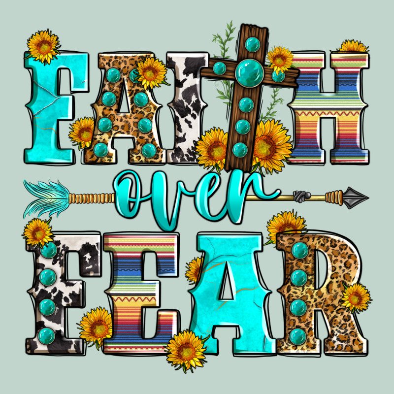 Faith Over Fear Zipper Hoodie by Zillion Design Studio | Teevron