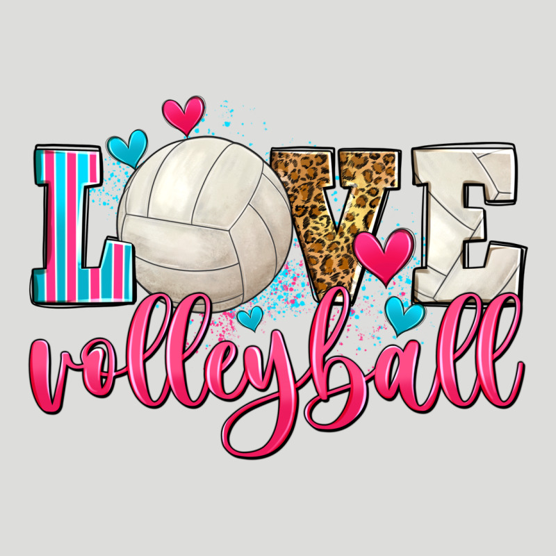 Love Volleyball Zipper Hoodie by Zillion Design Studio | Teevron