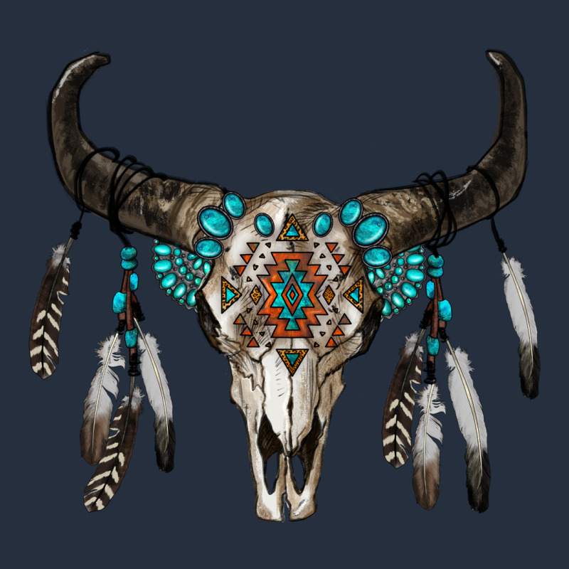 Boho Bull Skull Zipper Hoodie by RanaPortraitStore | Teevron