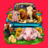 Farm Truck Animals Zipper Hoodie | Teevron