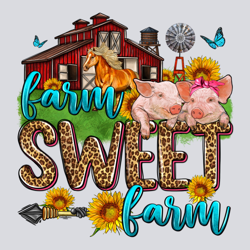 Farm Sweet Farm Zipper Hoodie by Zillion Design Studio | Teevron