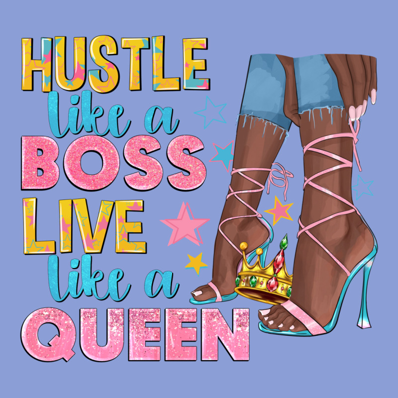 Hustle Like A Boss Live Like A Queen Long Sleeve Tee by texasbilliewilder | Teevron
