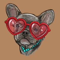 French Bulldog With Love Glasses Long Sleeve Tee | Teevron