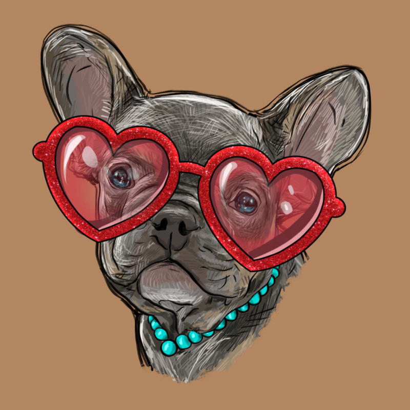 French Bulldog With Love Glasses Long Sleeve Tee by RanaPortraitStore | Teevron