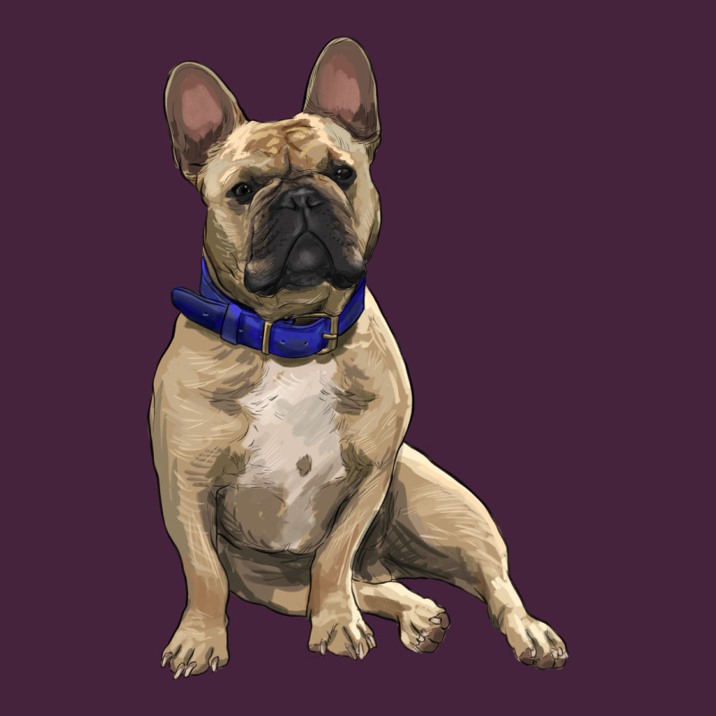 French Bulldog With Royal Blue Long Sleeve Tee by RanaPortraitStore | Teevron