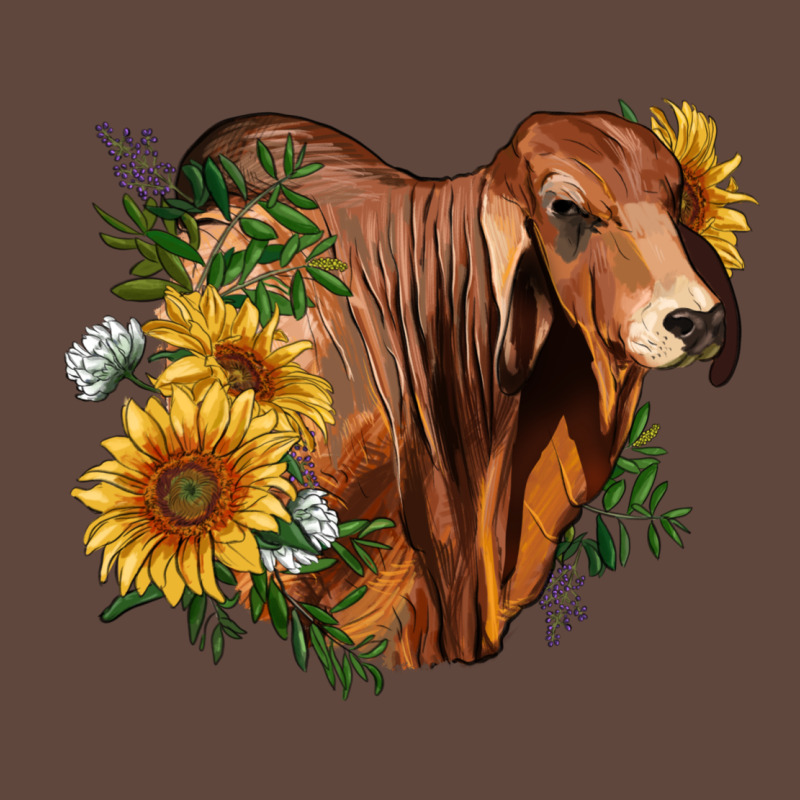 Brahman Bull With Sunflowers Classic Tee by RanaPortraitStore | Teevron
