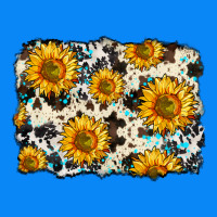 Cowhide Sunflower Pattern Zipper Hoodie | Teevron