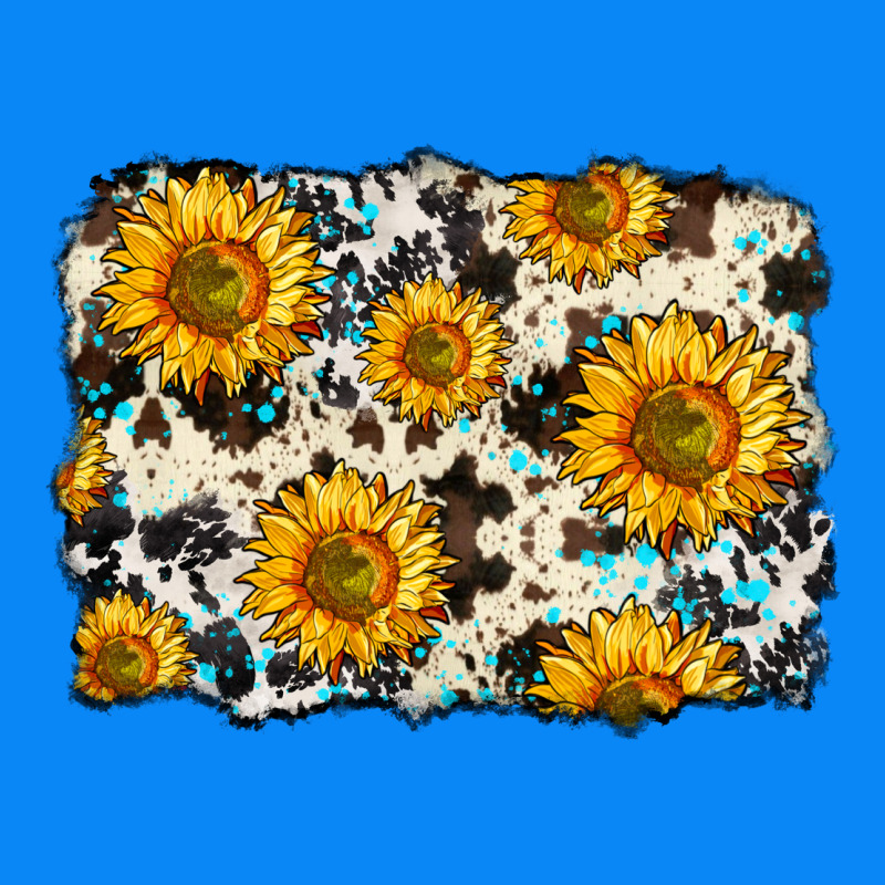 Cowhide Sunflower Pattern Zipper Hoodie by Zillion Design Studio | Teevron