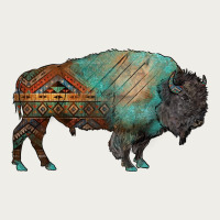 Aztec Bison Zipper Hoodie | Teevron