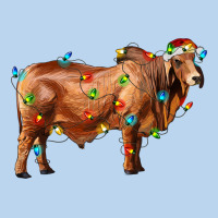 Brahman Bull With Christmas Lights Classic Tee | Teevron